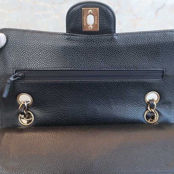 Vintage Chanel small flap caviar - Picture 5 of 12